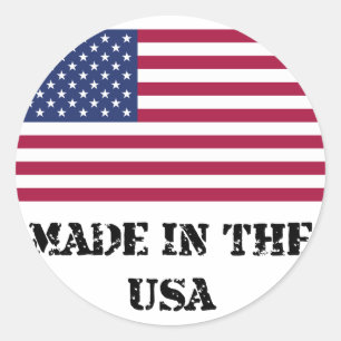 Sticker Rond Made in the USA