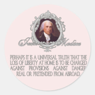 Sticker Rond Madison sur les dangers réels et prémédités