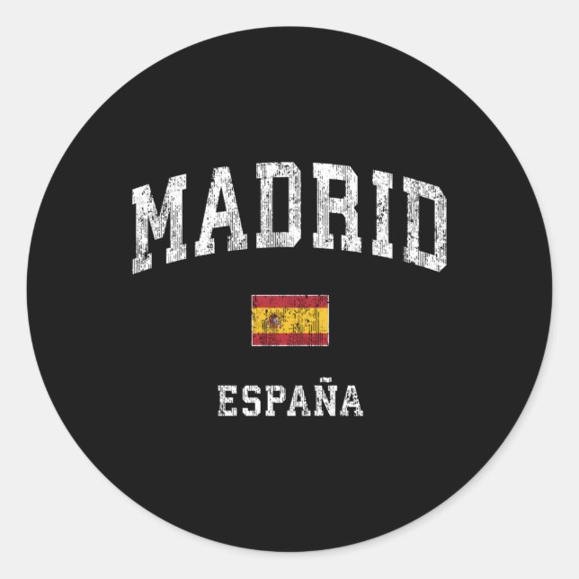 Sticker Rond Madrid Espagne Espana Sports sportifs (Devant)