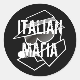 Sticker Rond Mafia italienne