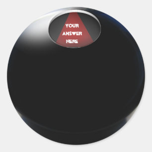 Sticker Rond Magic 8 balle