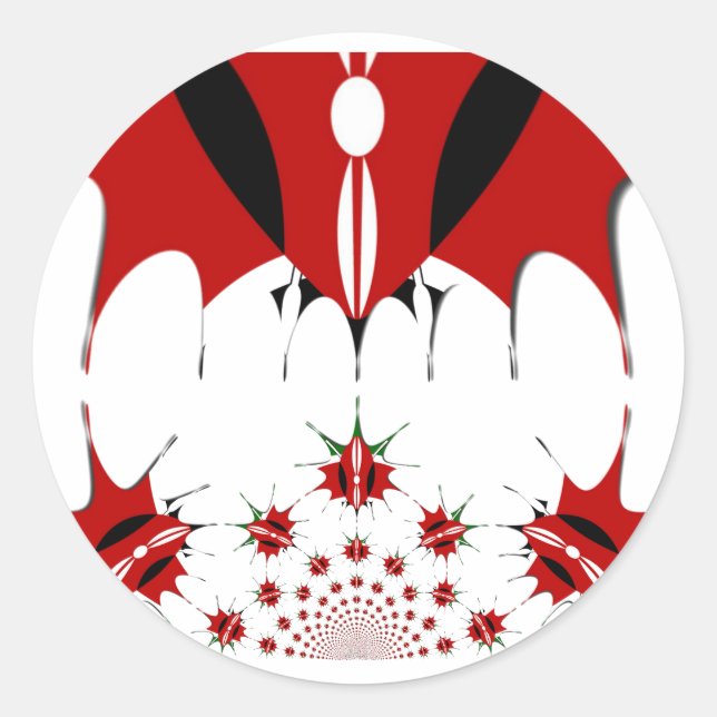 Sticker Rond Magical Kenya : Symétrie du patrimoine Modernité � (Devant)