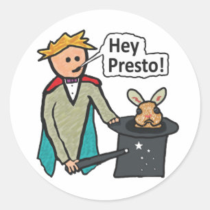 Sticker Rond Magicien