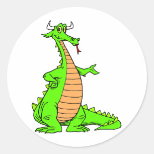 Sticker Rond Magie 44 de dragon