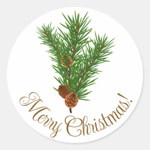 Sticker Rond Magnifique collants de Noël joyeux