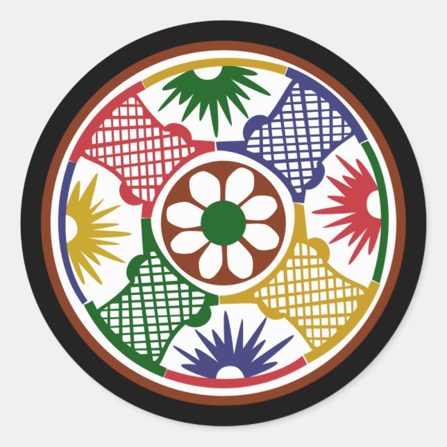 Sticker Rond Mah Jongg Un Cercle (Devant)