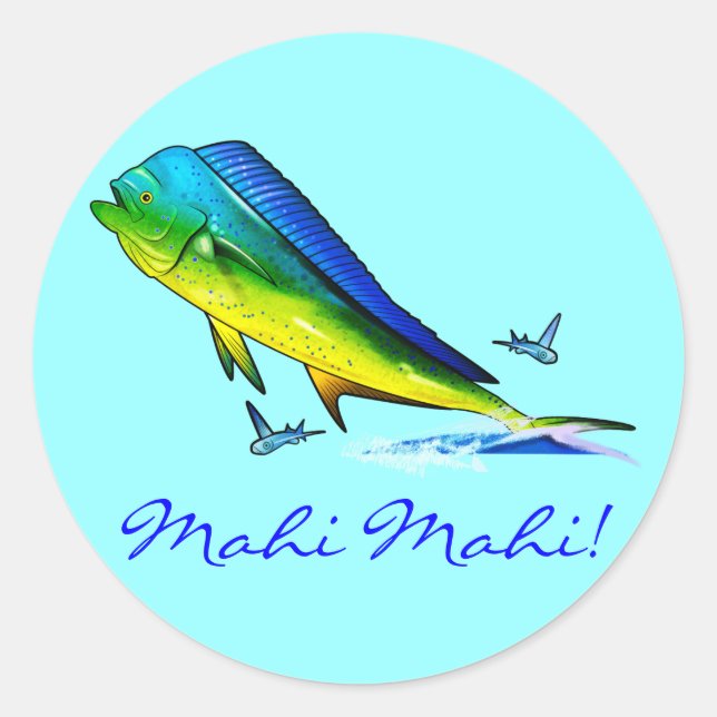 Sticker Rond Mahi Mahi (Devant)