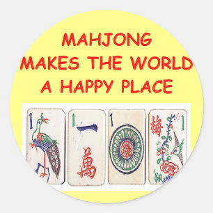 Sticker Rond mahjong