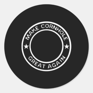 Sticker Rond Maillot d'équipe de tournoi Rendre Cornhole Grande