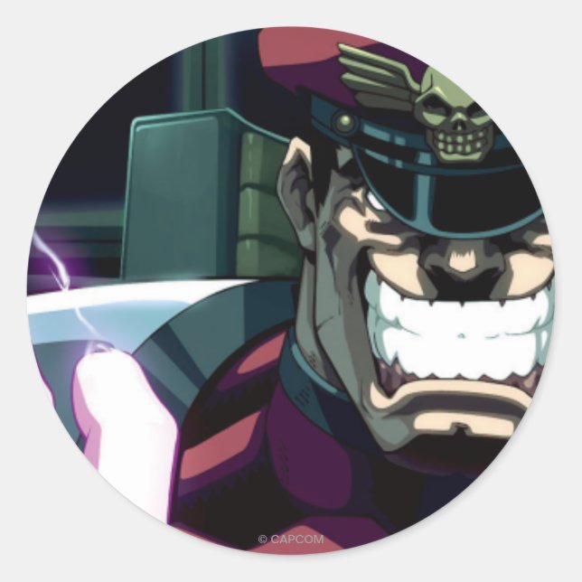 Sticker Rond Main brillante de bison (Devant)