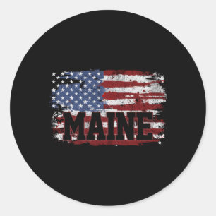Sticker Rond Maine