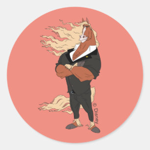Sticker Rond Maire Winddancer Votre Homme de Mane