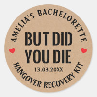 Mais êtes-vous mort Kit de gueule de bois pour ent