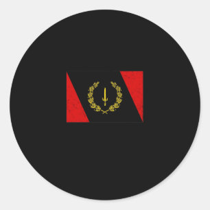 Sticker Rond Maison de jeu Black American Heritage