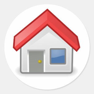 Sticker Rond Maison / Maison / Tango