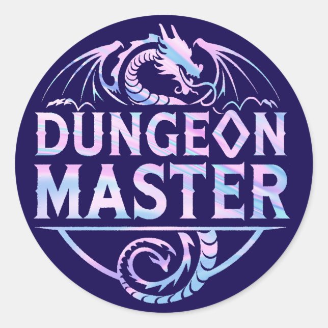Sticker Rond Maître de Dungeon (Devant)