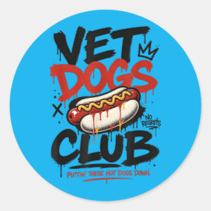 Sticker Rond Maître de grill à hot-dog compétitif