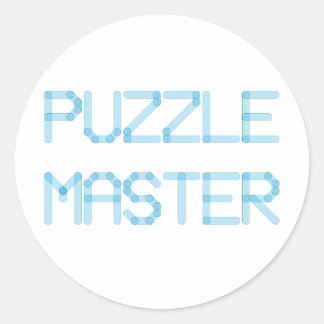 STICKER ROND MAÎTRE DE PUZZLE