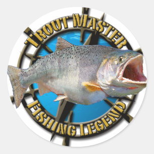 Sticker Rond Maître de truite