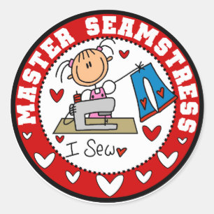 Sticker Rond Maître Seamstress
