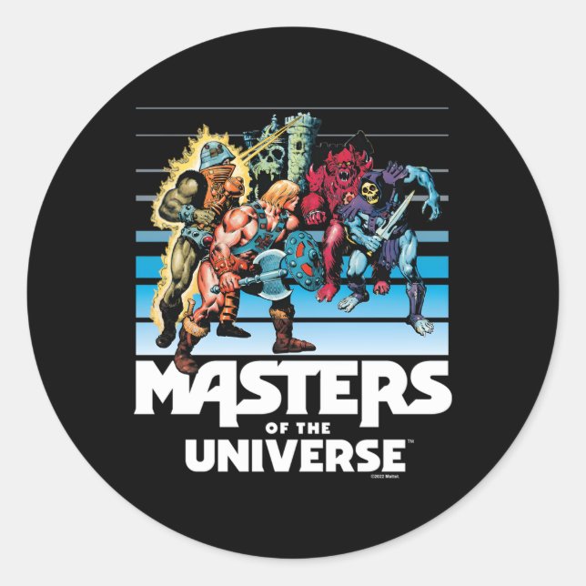 Sticker Rond Maîtres De L'Univers Fondu (Devant)