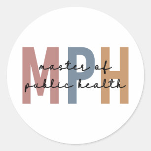 Sticker Rond Maîtrise en santé publique du MPH