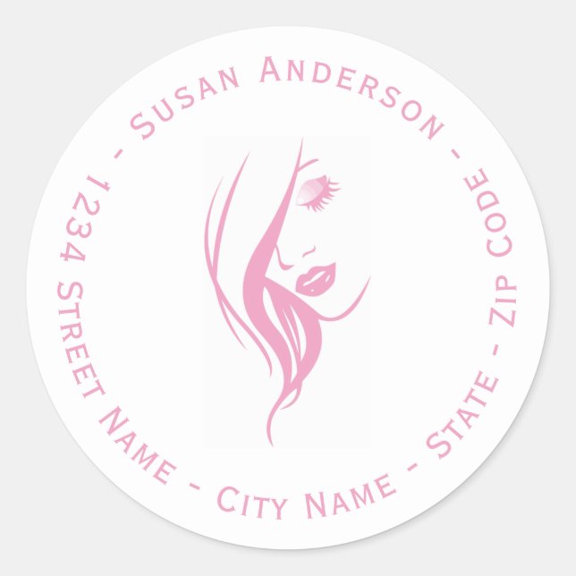 Sticker Rond Make Up Artist (Devant)