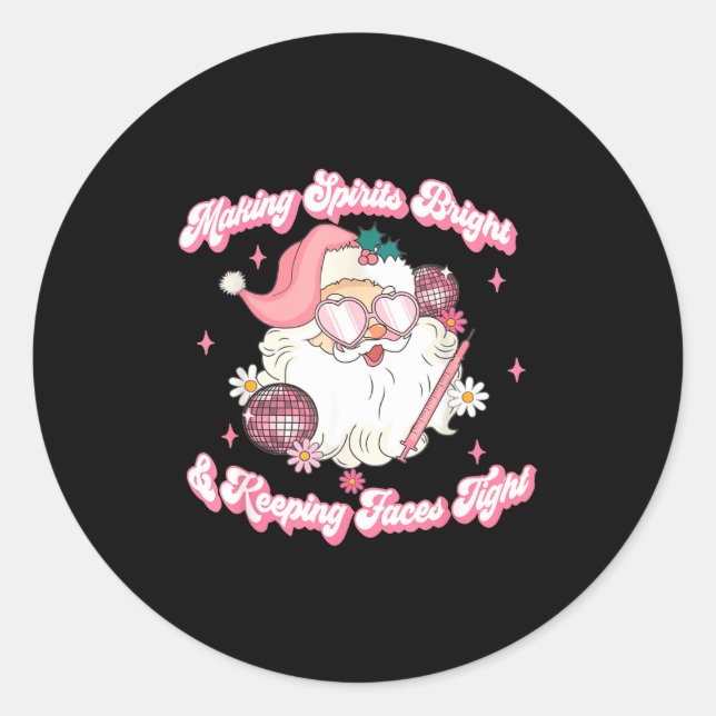 Sticker Rond Making Srits Bright &amp; Keeng Faces Tight Christ (Devant)