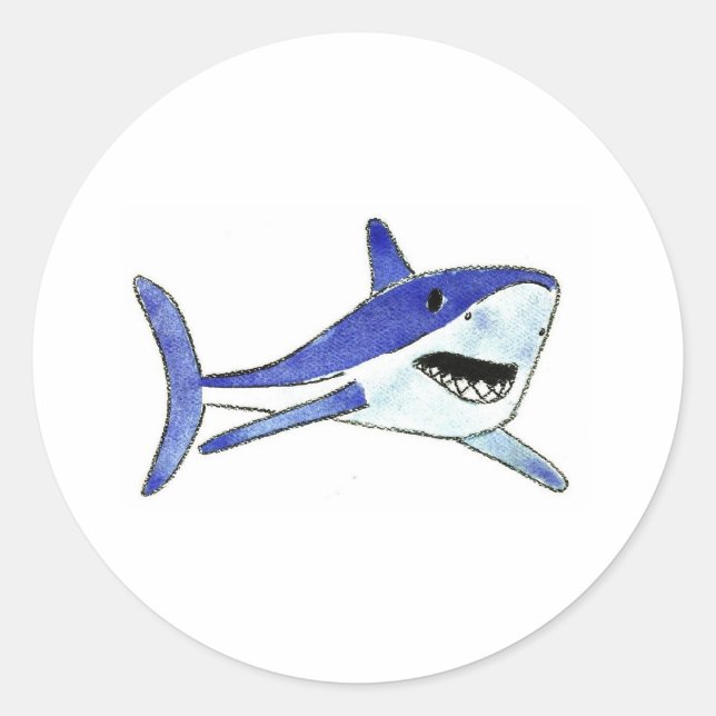 Sticker Rond Mako Shark (Devant)