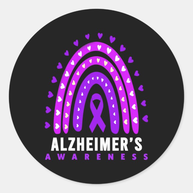 Sticker Rond - Maladie d'Alzheimer - Sensibilisation de Heimer (Devant)