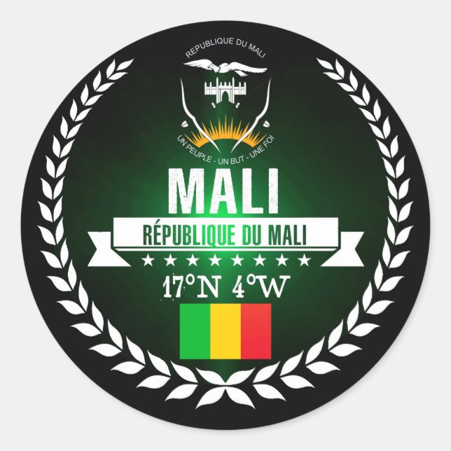 Sticker Rond Mali (Devant)