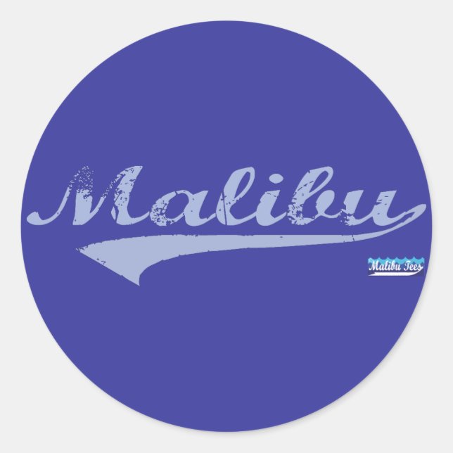 Sticker Rond Malibu Swash (Devant)