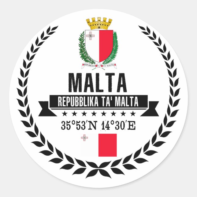 Sticker Rond Malte (Devant)