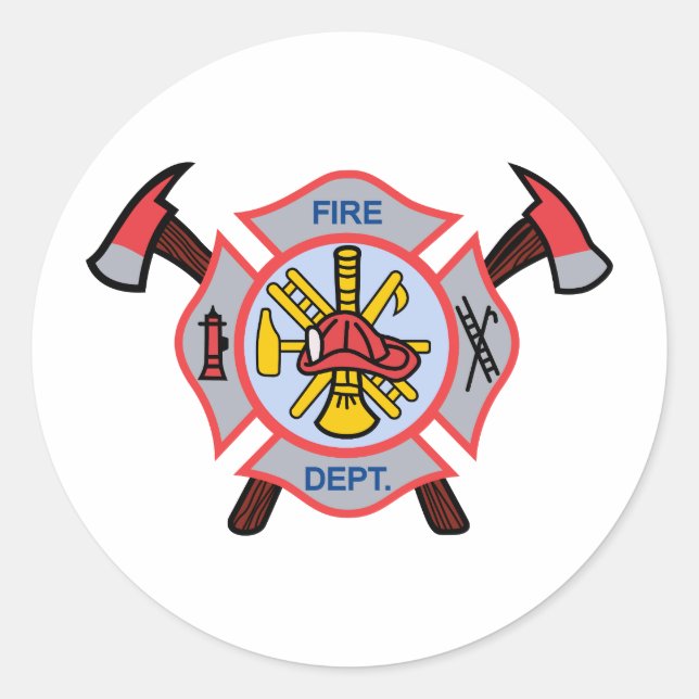 STICKER ROND MALTESE CROSS APPLIQUE (Devant)