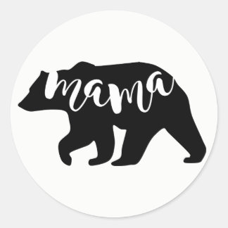 Sticker Rond Mama Bear