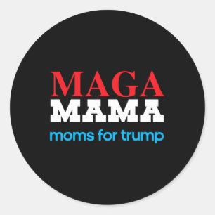 Sticker Rond Mama Shirt For Moms Pour Trump Patriotic 2020 Elec