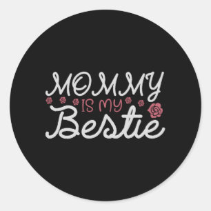 Sticker Rond Maman - Belle Mère