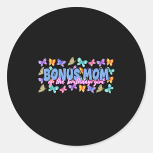 Sticker Rond Maman bonus de la fille qui fête son anniversaire