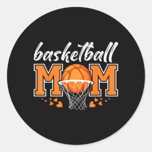 Sticker Rond Maman de baseball Maman Mères Jour de match de bas