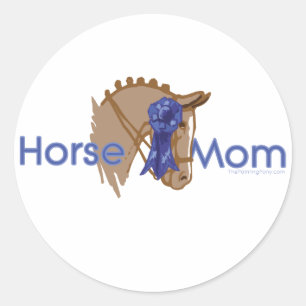Sticker Rond Maman du cheval