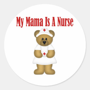 Sticker Rond Maman Est Infirmière