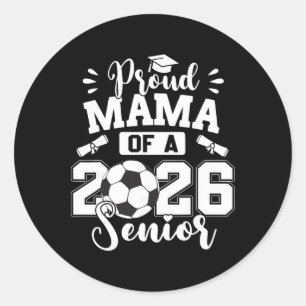 Sticker Rond Maman fière d'une remise de diplôme de senior de s