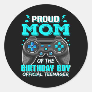Sticker Rond Maman Jeu vidéo officiel adolescent 13e anniversai