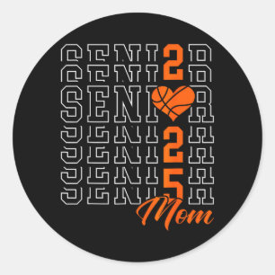 Sticker Rond Maman senior de baseball remise des diplômes Cl de