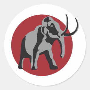 Sticker Rond Mammut 3c