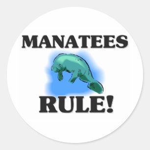 Sticker Rond MANATEES Règle !