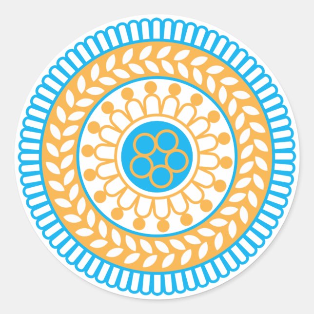 Sticker Rond Mandala (Devant)