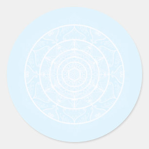Sticker Rond Mandala arctique