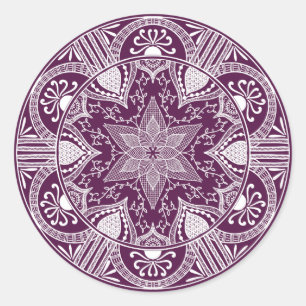 Sticker Rond Mandala Blackberry