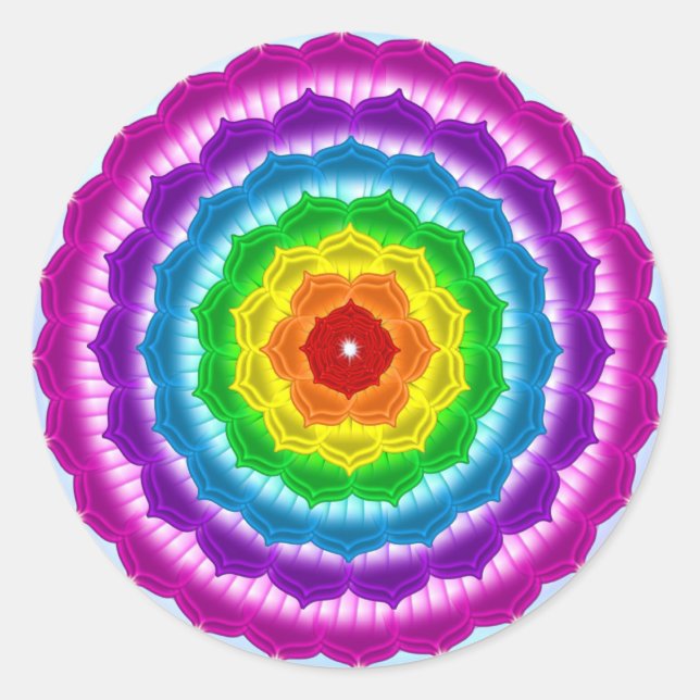 Sticker Rond Mandala Chakra (Devant)